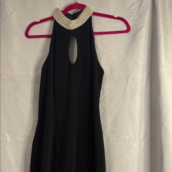 ✨ Alex Evenings Black Beaded Collar Gown – Size 10 ✨ - Picture 5 of 12